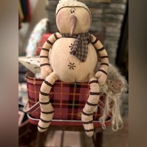 HONEY & ME RUSTIC PRIMITIVE VINTAGE SNOWMAN